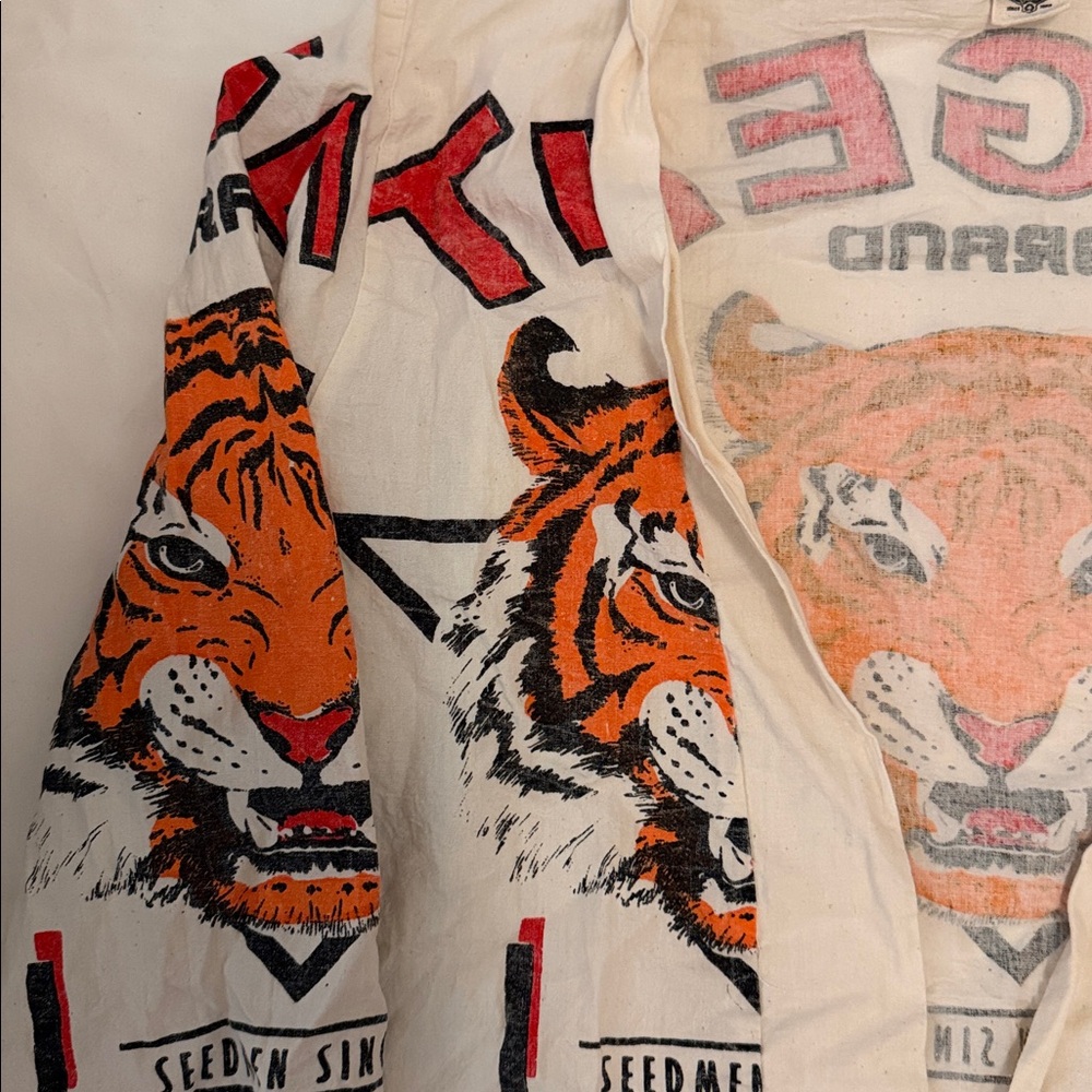 Tiger Print Linen Rice Sack Jacket - Picture 2 of 4